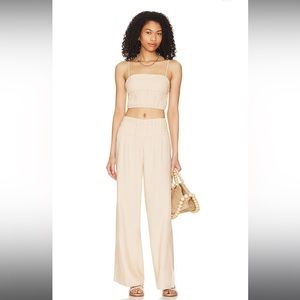 AIR LINENT SMOCKED TANK & PANT SET